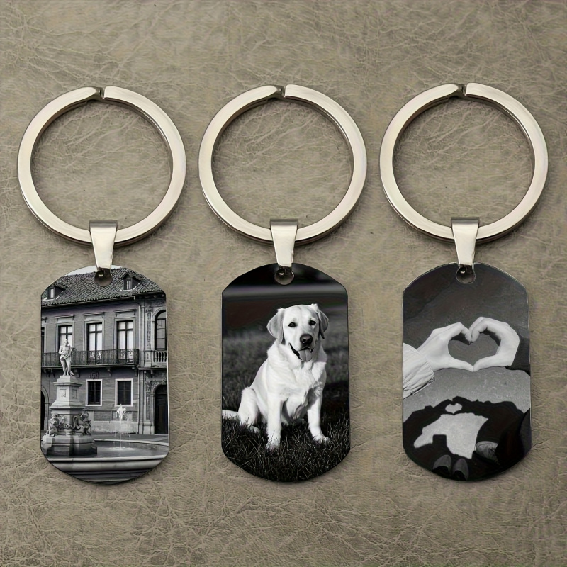 Custom Photo Keychain Personal - đánh giá và giá Initial Ring Custom