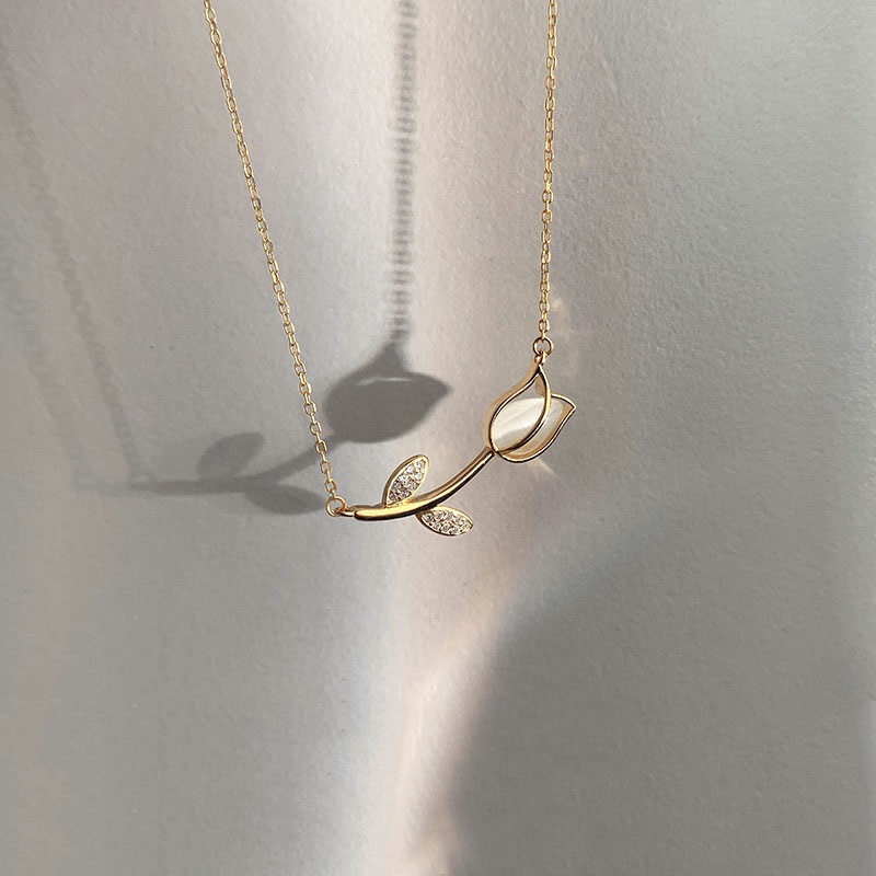 Stainless Steel Rose Tulip Cry - đánh giá và giá Birth Flower Necklace